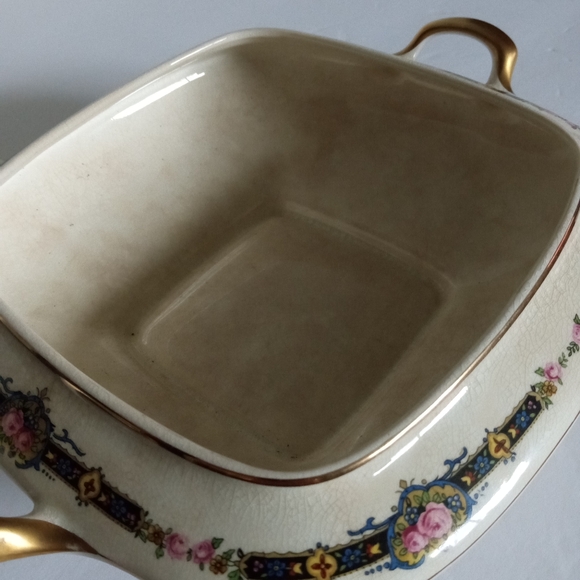 Vintage Carrollton China Floral Vegetable Serving Dish - Picture 14 of 16